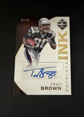 #ad #ad 2016 Panini Limited Ink Troy Brown 49 $25.00