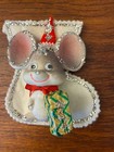 Vintage Christmas Ornaments, 3 Mice and 1 Angel  - New Old Stock    Japan — photo 5