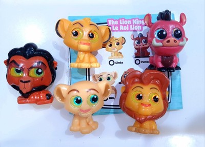 FIVE Disney Doorables Lion King Simba Pumbaa Nana Scar Figure
