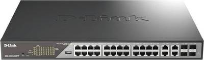 D-Link DSS-200G-28MPP/B Managed L2 Gigabit Ethernet 10/100/1000 Power over Ether
