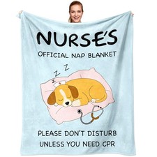 Nurse Gifts Women Appreciation Week Birthday Throw Blanket 50x60 Inch Fleece