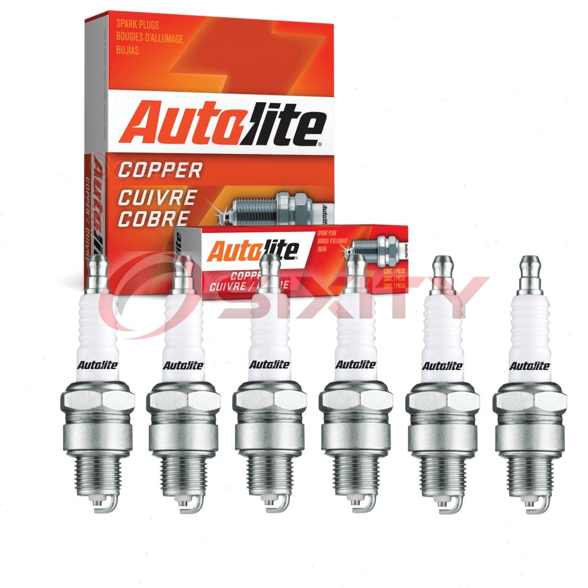 6 pc Autolite Copper Core 4123 Spark Plugs for W10A R42FS 934 92143 7022 qf