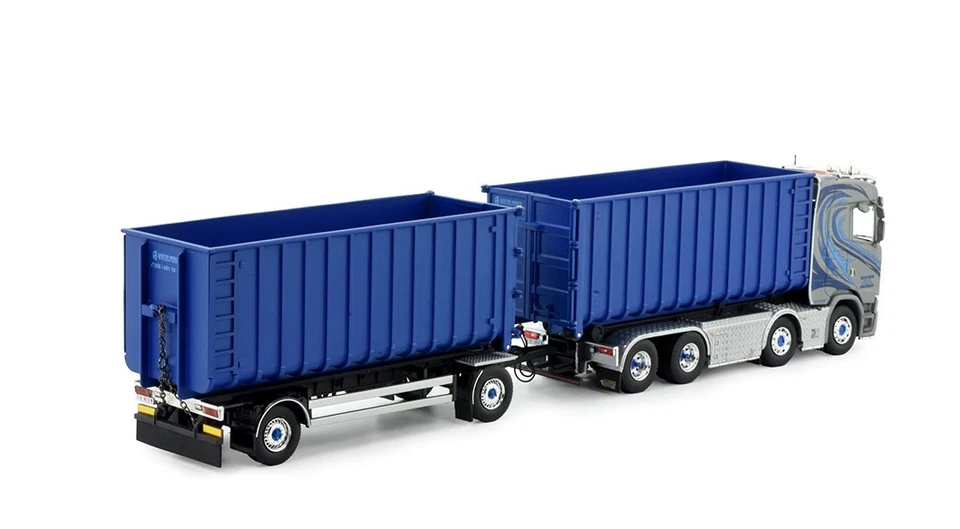 TEKNO, SCANIA S 8x4 con rimorchio ribaltabile a 2 assi VIKTOR WEBER, 1/50, T... - Immagine 4 di 4