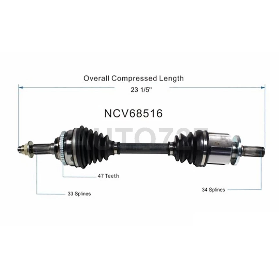 Junta de eje CV del lado del conductor delantero para Chevrolet Optra 2004 2005 2006 2007 Foto 4 de 4