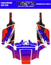 2007 - 2010 Polaris RZR 800 Graphics Kit D53-5 Wild Holographic Available
