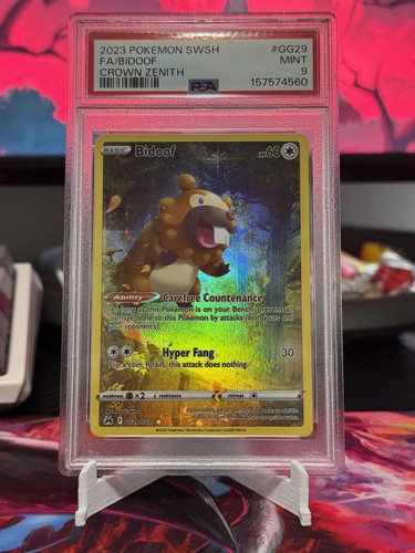 Bidoof graded PSA 9 for sale on eBay