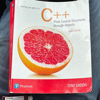 Pearson Starting Out with C++: Control Structures thru Objects 9th PB 2015