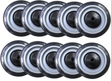 Shopping Cart Wheel 5" X 1-1/4" Polyurethane Axle Diameter : 3/8" 1 EA, 10 EA