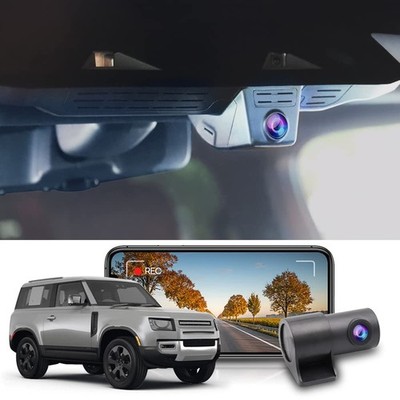 Fitcamx Front 4K+Rear 1080P Dash Cam Adapts for Land Rover Defender 90 110 13...