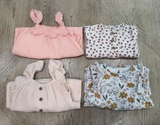 Lot of 4 Baby Girl Outfits 18M Rompers Jumpsuits Floral Pink Bundle