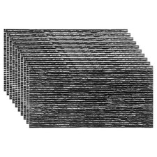 10Pcs 8" x 4" Stone Peel and Stick Backsplash Wall Tile, Dark Gray