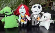 Jack, Sally, Zero, Oogie Boogie Nightmare Before Christmas 9  Plush Lot
