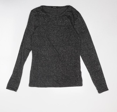 Basic-T-Shirt Damen UK Größe M Calliope schwarz