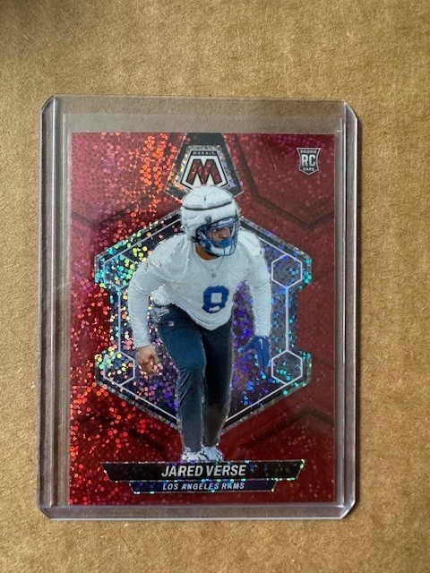 2024 Panini Mosaic Red Sparkle #319 Jared Verse RC Rookie