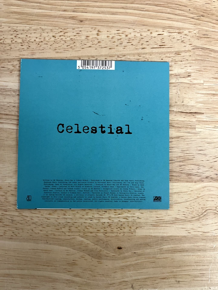 Ed Sheeran CD Celestial Pokemon Signed Brand New             - Imagem 2 de 2