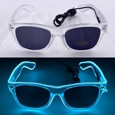 Glowing Glasses Sunglasses for Festival Cosplay with Flashing S