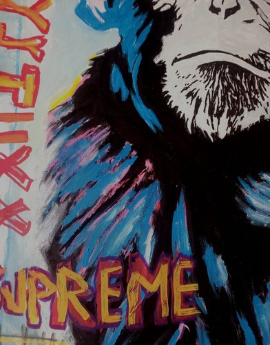 Pintura original única firmada arte moderno abstracto pintura imagen arte pop - Imagen 6 de 9