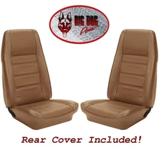 Front & Rear Seat Upholstery 1971 - 73 Mustang Convertible by TMI,  Med. Ginger