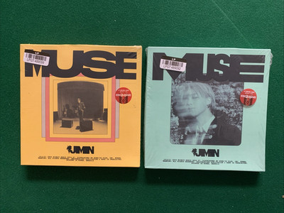 Two (2) Jimin MUSE CD Albums w/ Boxes, Papers, Photos....