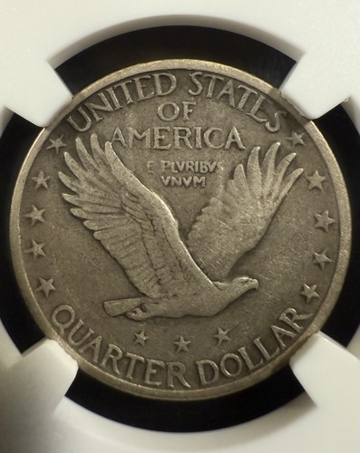 1927-S 25C Standing Liberty Quarter NGC VF25 Tough Date Item#243 - Picture 4 of 4