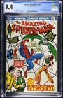 AMAZING SPIDER-MAN #127 - cgc 9.4 - WHITE PAGES! - Marvel/1973