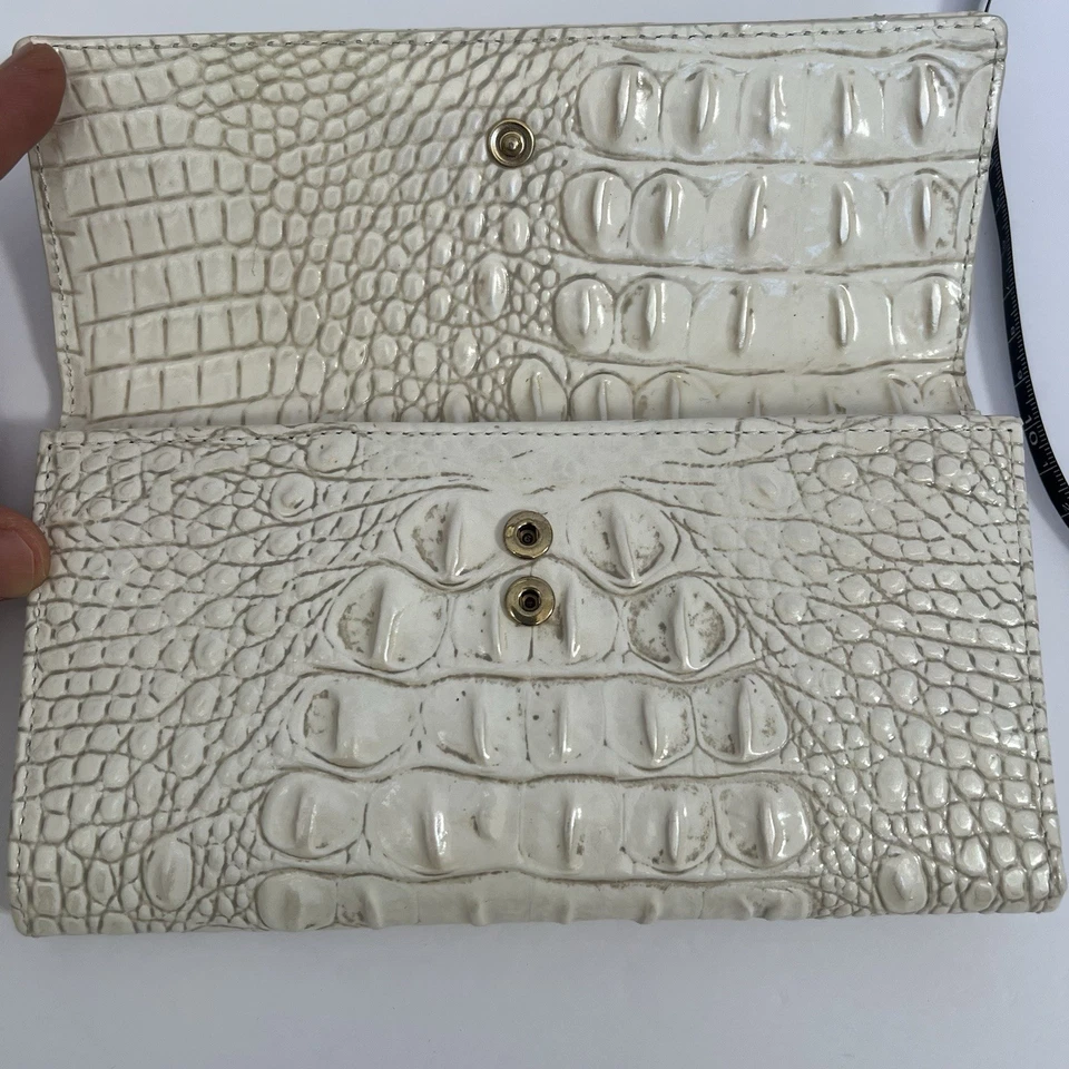 Cartera de cuero Brahmin blanca nueva sin etiquetas Foto 3 de 4