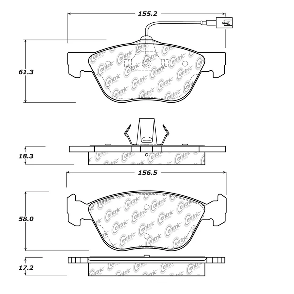 Juego de pastillas de freno de disco delanteras rotor de freno de disco para Alfa Romeo 147 2002-2005 Foto 3 de 4