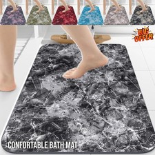 MARBLE BATH MAT NON SLIP BATH RUG FOR BATHROOM MATS LARGE DOOR MATS ABSTRACT RUG