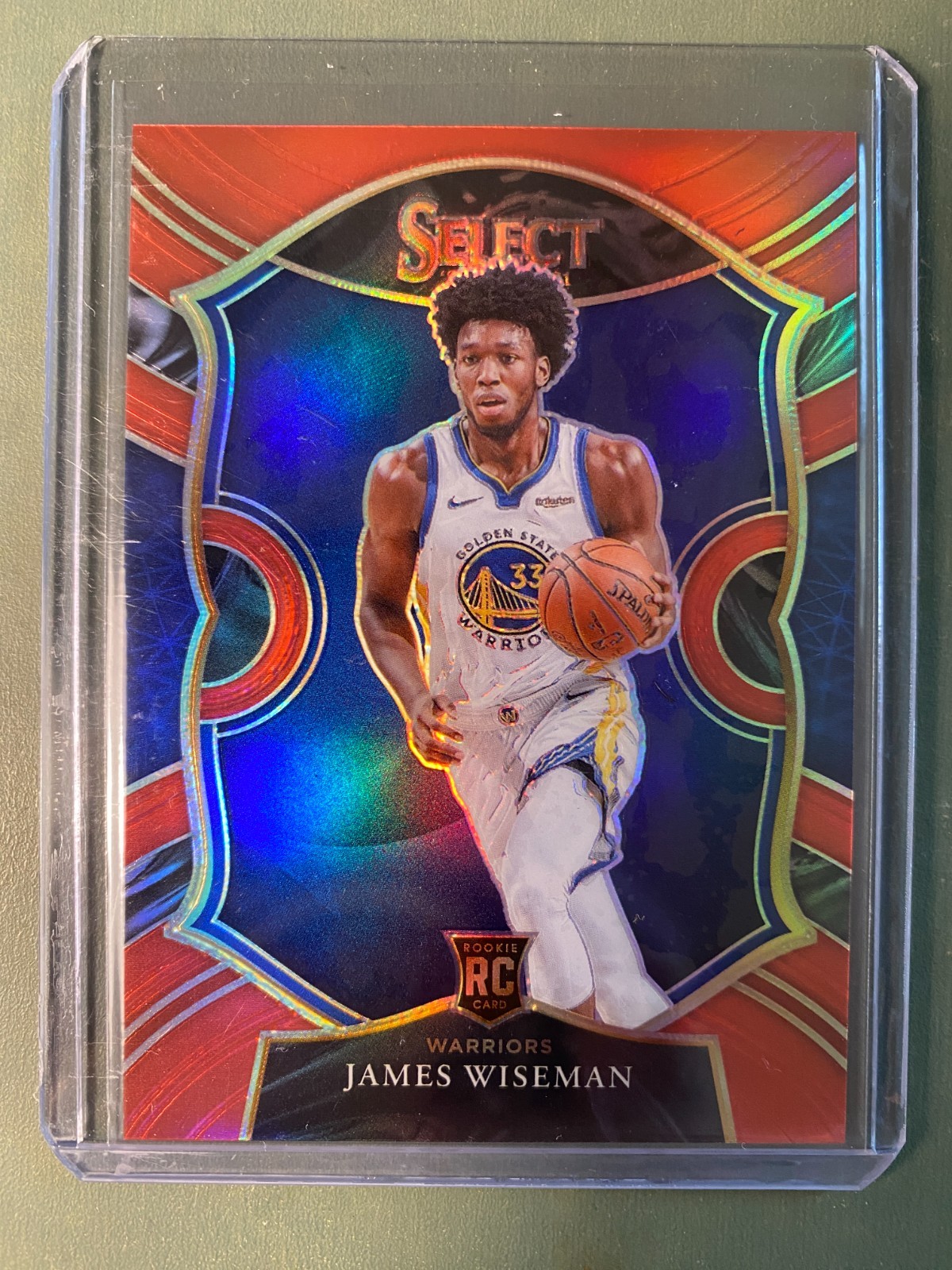2020-21 Panini Select James Wiseman RC Rookie #122/199 Red Prizm Warriors 62