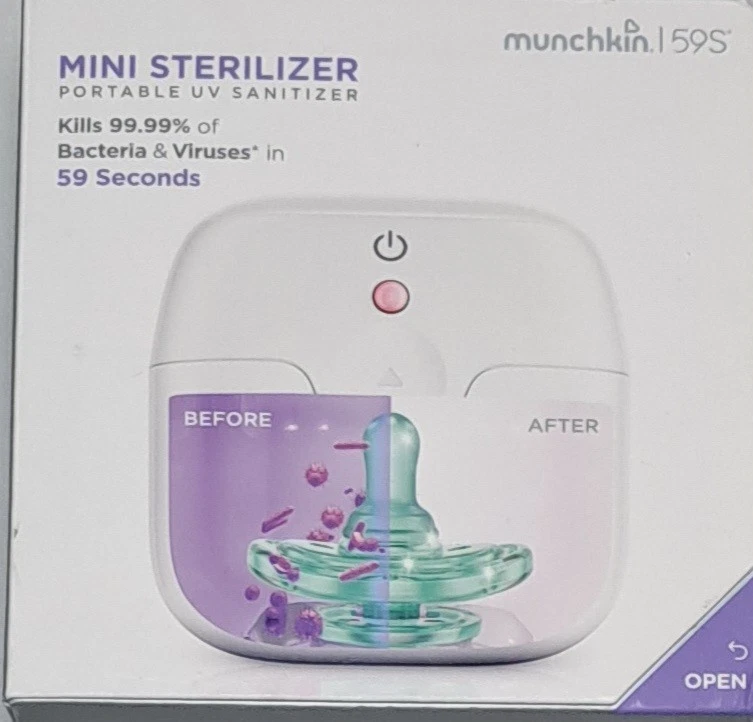 Манчкин 59с мини стерилизатор портативный УФ дезинфицирующее средство белый новый с коробкой - Изображение 2 из 4
