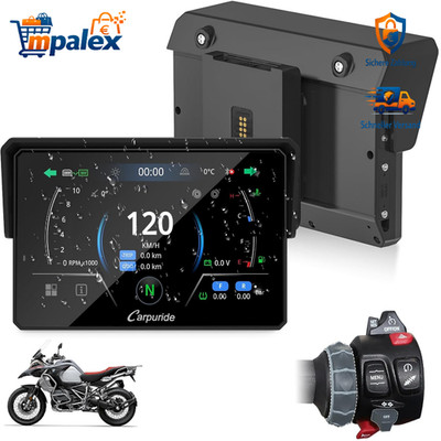 Carpuride W502BS Pro BMW Motorrad CarPlay Android Auto Dual Bluetooth 5 Zoll GPS