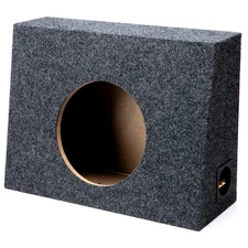 Single 10" Subwoofer Shallow Standard Cab Truck Sub Box Enclosure Speaker Slim