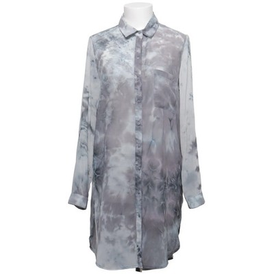 KappAhl, Bluse, Größe: 40, Grau/Weiß/Mehrfarbig, Polyester, Batik, Damen #cVs