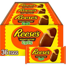 Milk Chocolate Peanut Butter Eggs, Easter Basket Easter Candy Packs, 1.2 Oz 36