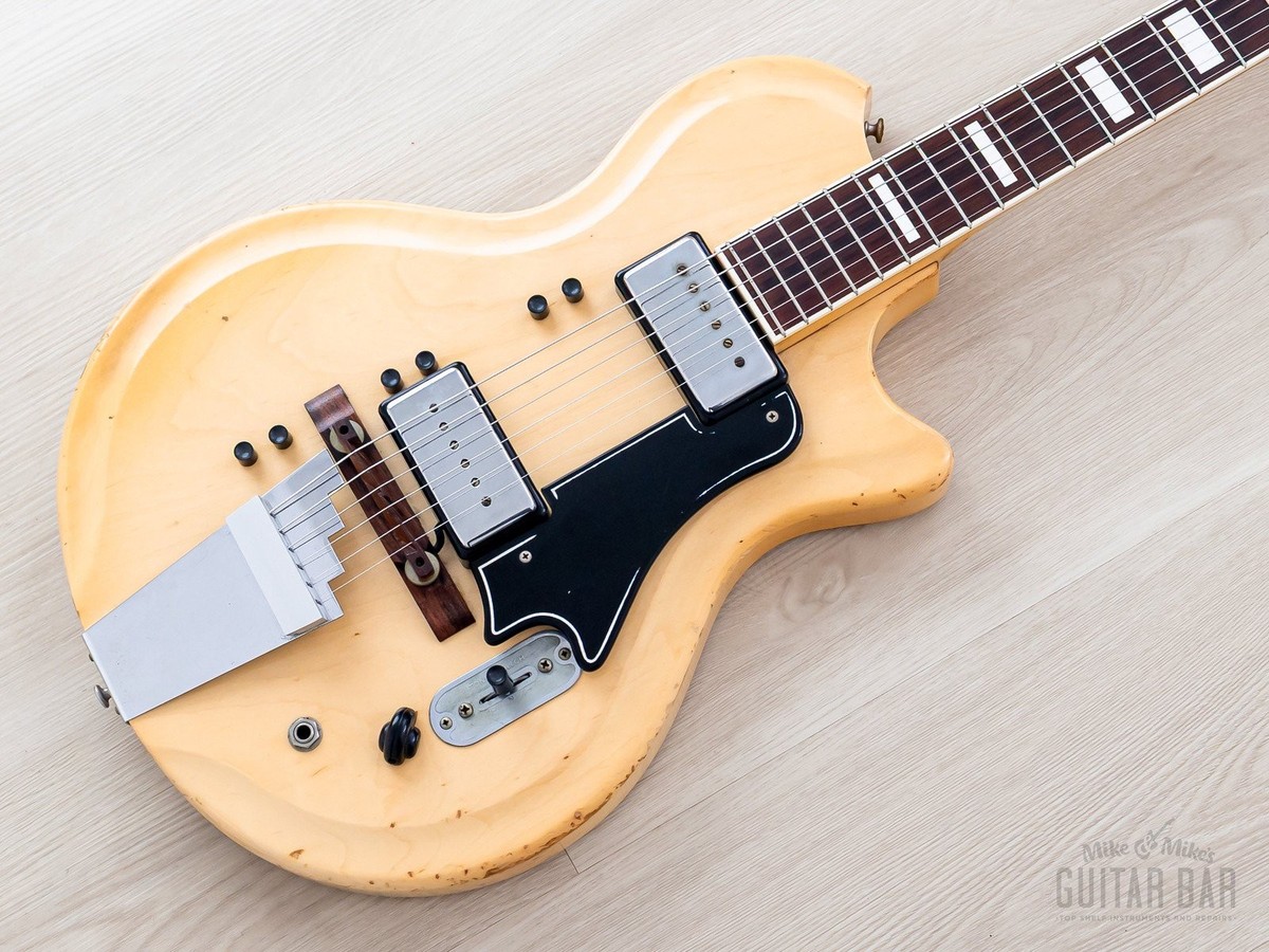 1961 Supro Silverwood 1596 Val Trol Rhythm Master Vintage Guitar w