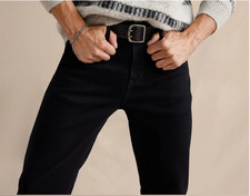 Banana Republic Men's Slim Luxe Traveler Pant - Black - 120 - 36x32 - NEW w/T