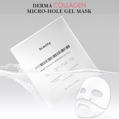 BRAVITY Derma Collagen Micro-Hole Gel Mask 30ml 4 pcs |  tracking