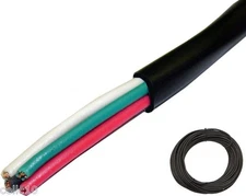 25' High Quality 4 Conductor Rotor Wire - Antenna Rotator Cable - Four Wire