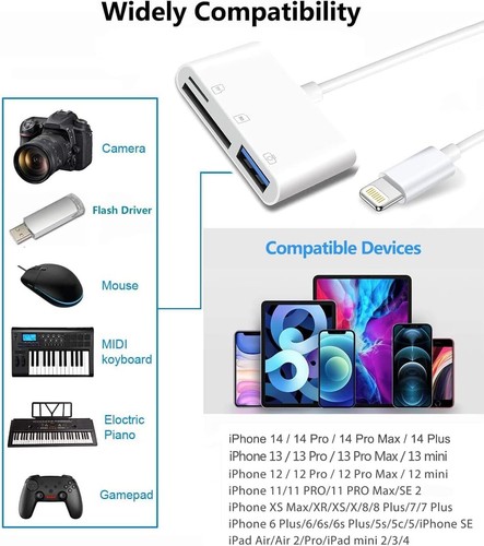Original Apple Lightning auf SD & TF Karte USB Kamera Adapter für iPhone - Bild 7 von 7