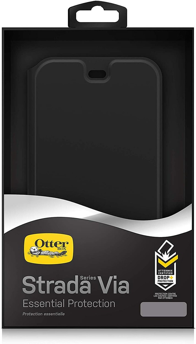 OtterBox Strada Via Folio Case Case For Galaxy S22 Ultra With Card Holder - Non Retail Packaging - Black - Foto 13