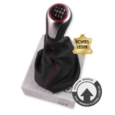 LEDER SCHALTSACK SCHALTMANSCHETTE SCHALTKNAUF FÜR VW CADDY GOLF 5 V 6 VI 6 GANG