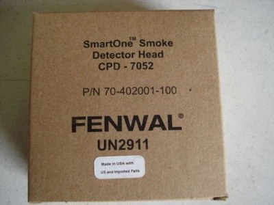 NEW FENWAL CPD-7052 ION DET. HEAD (50+ NEW AVAIL.) "1 YR. PROT. PLAN INCLUDED"