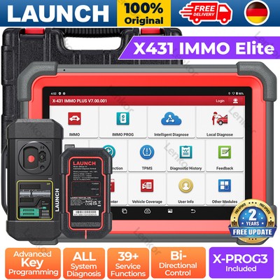 2025 Launch X431 IMMO ELITE OBD2 Diagnosegerät IMMO  Programmier mit X-Prog3