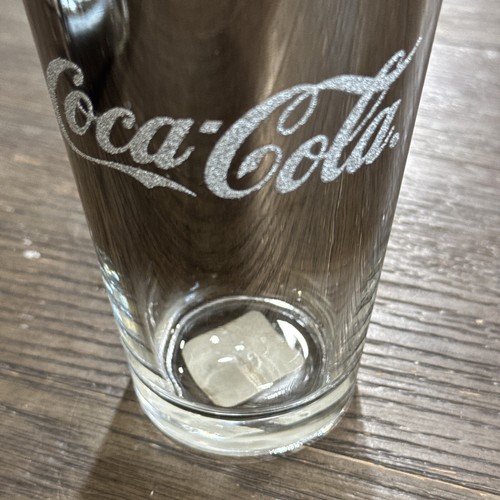 Coca-Cola Silver Flash Faded Mercury Glass W/Glitter Logo BUNDLE OF 2 - Picture 4 of 9