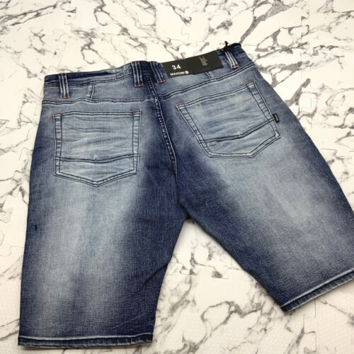 Men's Makobi Dk Blue Blast Denim Shorts NWT - Bild 2 von 5