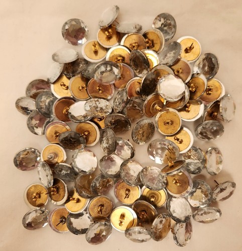 Flatback Bling Crystal Rhinestone Earrings 22mm with pierced backs 86 pairs GIFT - Picture 2 of 4