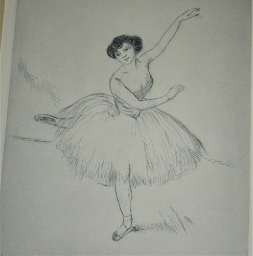 Louis Kronberg acquaforte originale Mademoiselle Cebron ballerina 1929 - Foto 2 di 5