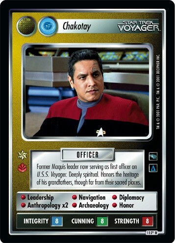 Chakotay (NA) - Voyager - Star Trek CCG 1E - Foto 1 di 1