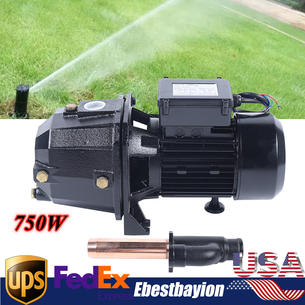 Shallow Well Pump Portable Garden Water Jet Pump 1.1hp 16.7 Gpm  3420 Rpm 750w
