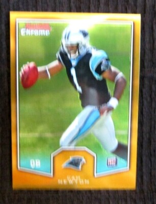 CAM NEWTON RC 2011 BOWMAN CHROME GOLD VARIANT ROOKIE CARD!PANTHERS